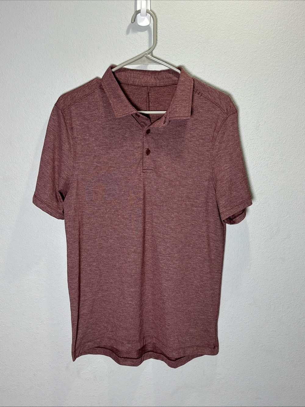 lululemon athletica Men's Heather Burgundy Polo